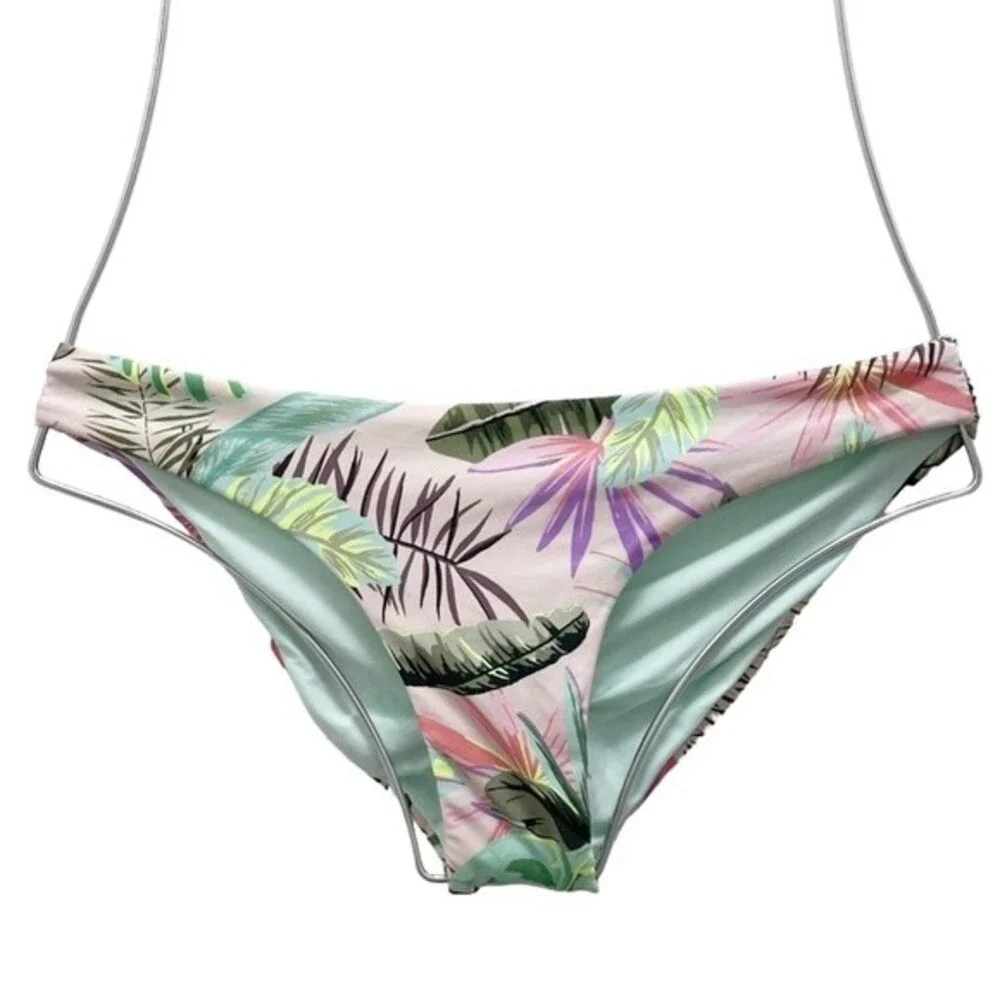 NWT PQ Swim Bahamas Basic Ruched Teeny Cut Bikini Bottoms Size Medium PILYQ NEW